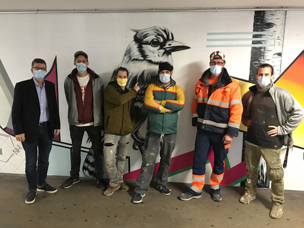 Neue Graffiti-Kunst in der SBB Unterführung in Schlieren (1/1)